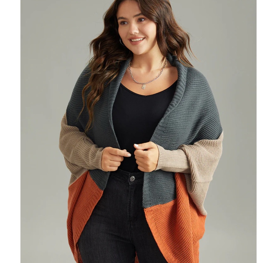BloomChic Multicolor Open Front Cardigan